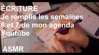 ASMR français - Écriture dans mon agenda/planner 14