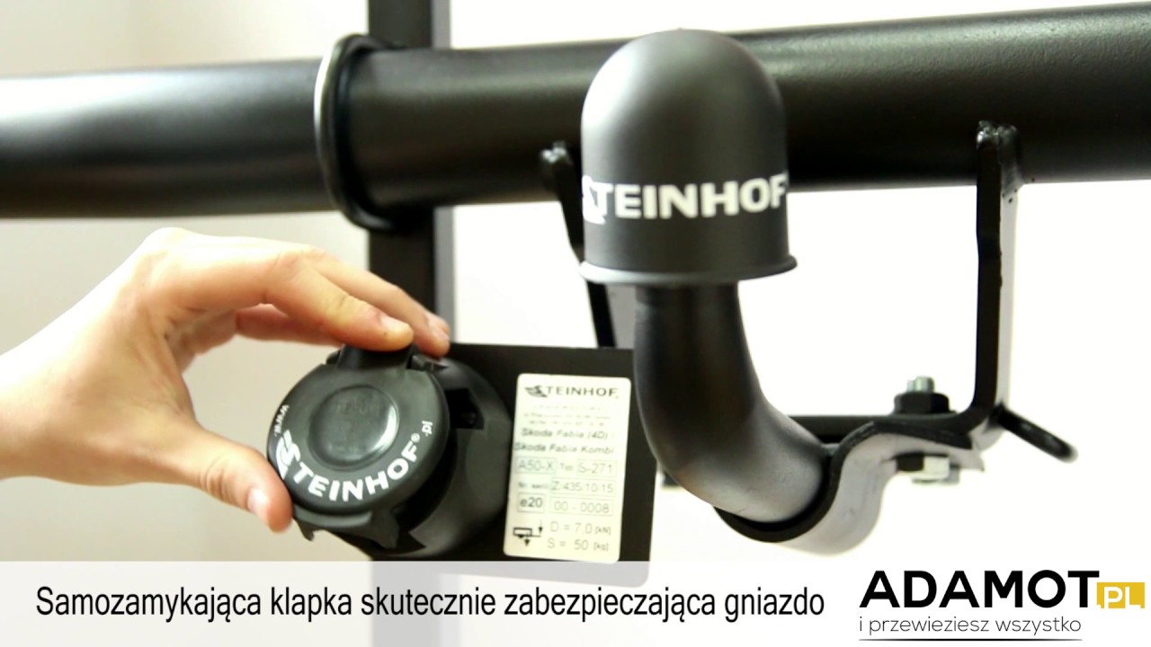 Hak holowniczy z kulą typu B - przykręcaną za pomocą czterech śrub - ADAMOT.pl