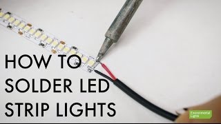 Ridiculously Easy DIY Light Strips! (no soldering) 