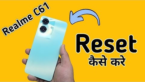 Realme C61 reset kaise kare, how to reset wifi mobile Bluetooth settings in realme, how to factory r