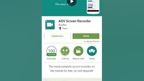 Tutorial on adv screen recorder
