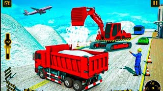 Grand Snow Excavator simulator Gameplay Video screenshot 2