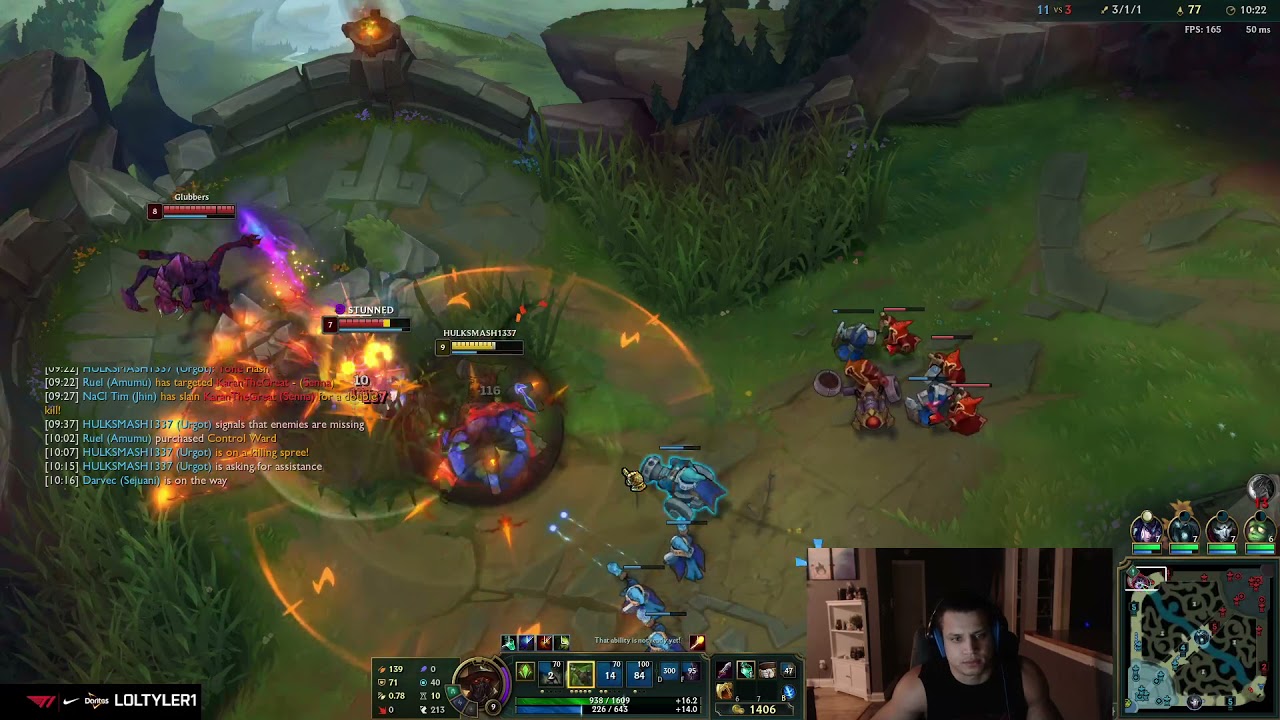 Tyler1 - Urgot Top vs. Cho'Gath