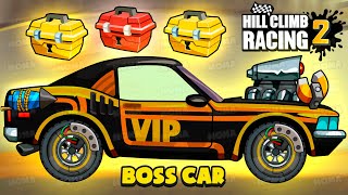I Bet With The Boss On His Car Whose Maslcar Is Cooler? Hill Climb Racing 2
