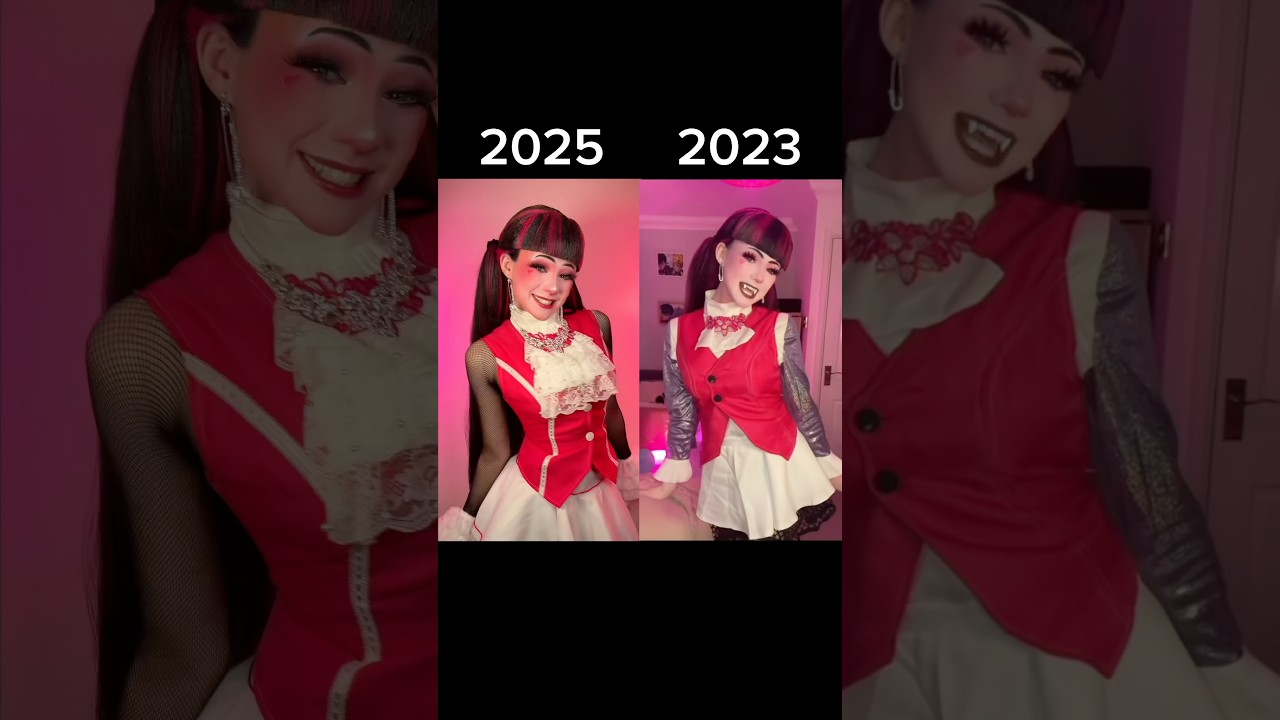 2025 VS 2023 - Which do you prefer?! - Monster High Cosplay #draculaura #monsterhigh #cosplay