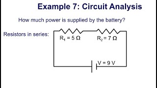 Circuit Analysis Example Problem 7