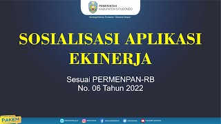 SOSIALISASI SKP MELALUI APLIKASI (eKinerja.bkn.go.id) SOSIALISASI SKP MELALUI APLIKASI (eKinerja.bkn.go.id)