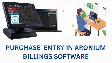 PURCHASE ENTRY IN ARONIUM BILLING SOFTWARE IN HINDI TUTORIAL #goods #billingsoftware
