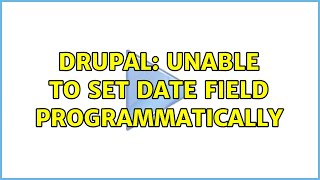 Celebrity Drupal: Unable to set date field programmatically (2 Solutions!!) Net Worth