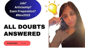 Multiple Attempts Il Will I get job after Nov23 exams? Il Stuck in CA Finals II All doubts cleared