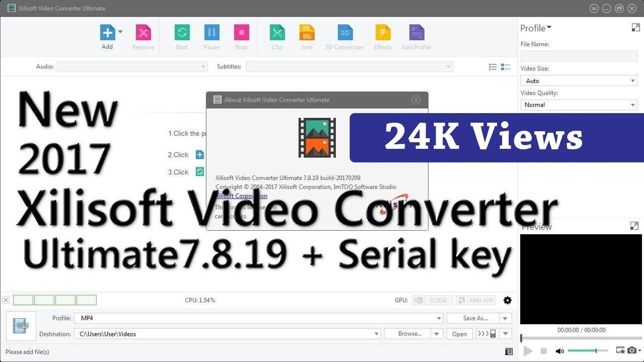 Xilisoft Video Converter 7.8.19 Serial Key