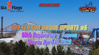 Six Flags Great America Offseason Drone Update #5 (FINAL FLIGHT)