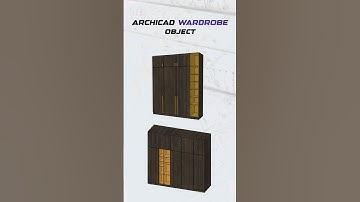 ArchiCAD Wardrobe Furniture #archicad #bim #archicadtutorial #design #tutorial