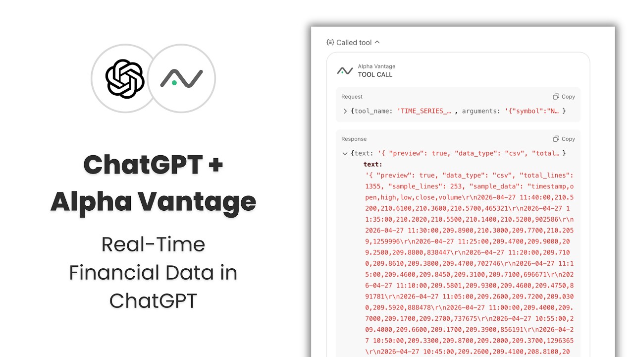 Analyze Stock Data with the Alpha Vantage ChatGPT App
