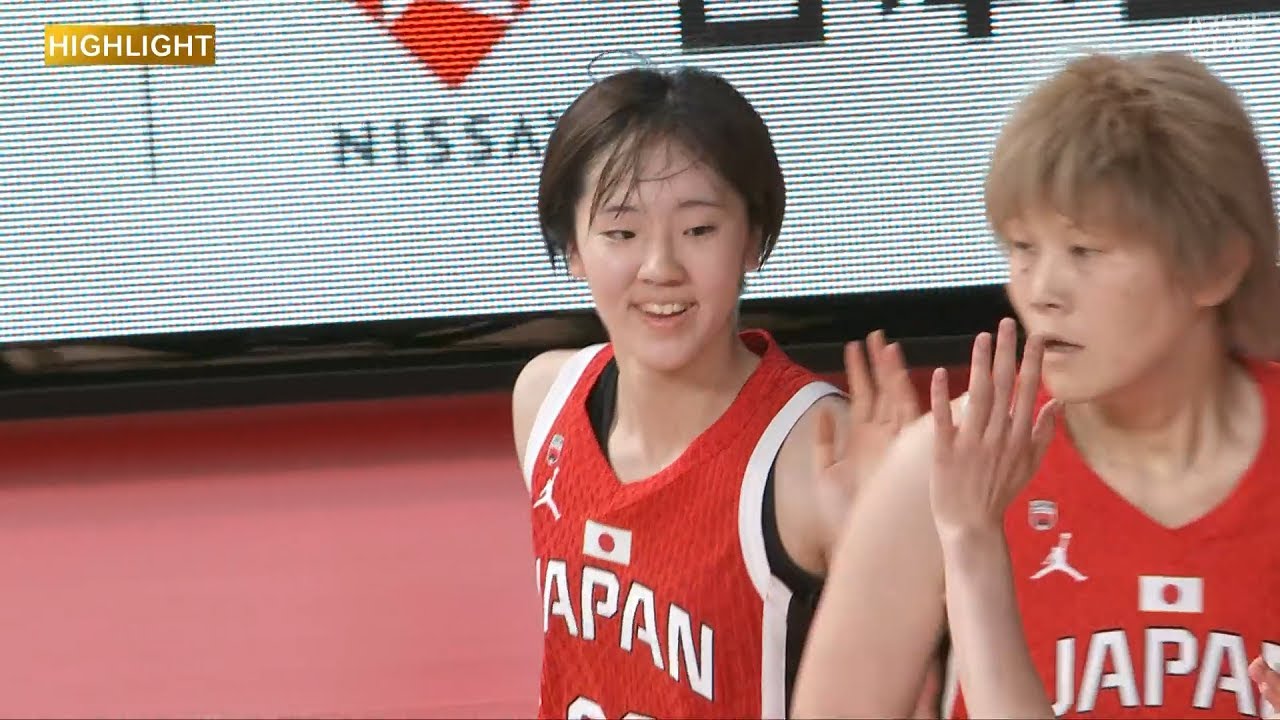 薮未奈海4本の3Pを含む14得点 宮澤夕貴15得点と活躍 ！全員が持ち味を発揮しアジアカップ前最後の実戦を白星で締めくくる【女子日本代表国際試合】日本 vs デンマーク（2025.7.4）