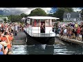 Amphibious Driving Houseboat - First Launch