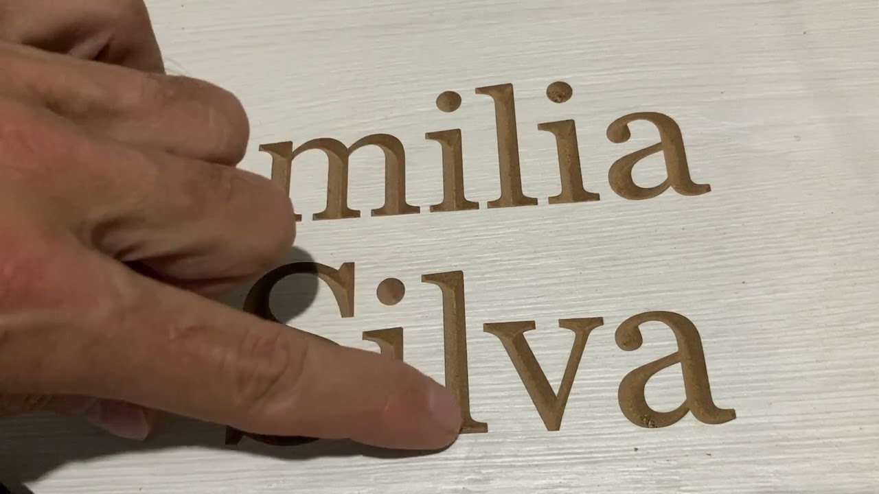 Olha a perfeiçao do entalhe v bit feito na cnc router