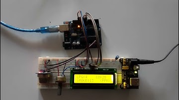 MQ 2 Gas Sensor with Arduino and LCD