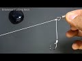 With the clinch knot we can make 2 bottom fishing knots. #fishingknot #fishinghook #fishinghack