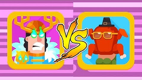 BOWMASTERS - Ice King Vs. TurkeyGirl [iOS Gameplay, Walkthrough]