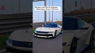 Mumbai Just Got a Stunning White Ferrari 12Cilindri 🤍🇮🇹