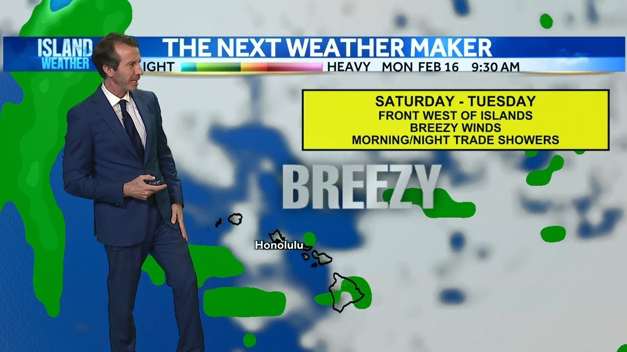 Aloha Friday Weather Forecast | Breezy trades with few passing trade ...