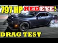 FASTEST STOCK RED EYE !!! 797 HP 2019 Hellcat Redeye - Civilian 1/4 Mile DRAG VIDEO !! -  RoadTest®