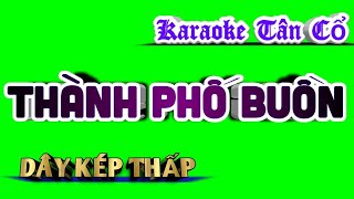 Karaoke Tân Cổ Thành Phố Buồn - Dây Kép Thấp