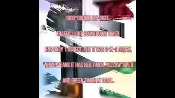 1000*600MM 2.5-DIGIT TRAFFIC LIGHT COUNTDOWN TIMER