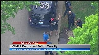 Toddler found walking in street is reunited with her with family