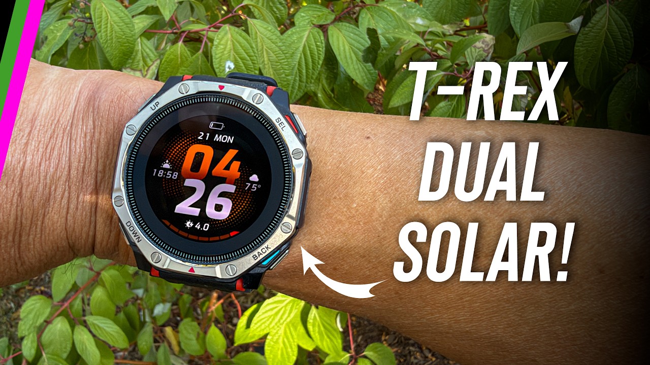 Amazfit T-Rex Dual Solar // AMOLED with SOLAR is Here! Does It Work?