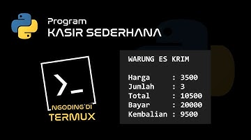 [ TERMUX ] Program Kasir - Warung EsKrim || Python