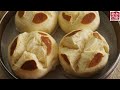 Steamed bread。口感像面包一样的开花大馒头，蓬松喧软，非常好吃！