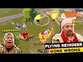 Flying reindeer ride gone wrong   bgmi frozen kingdom mode funny moments 