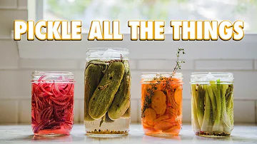 What are the 3 types of pickles?