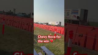 Chevy Nova for the win at Three Hills, Alberta 🇨🇦 drag races ❤️