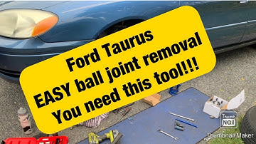 Removing and installing Ball Joints on a Ford Taurus - the easy way!!!