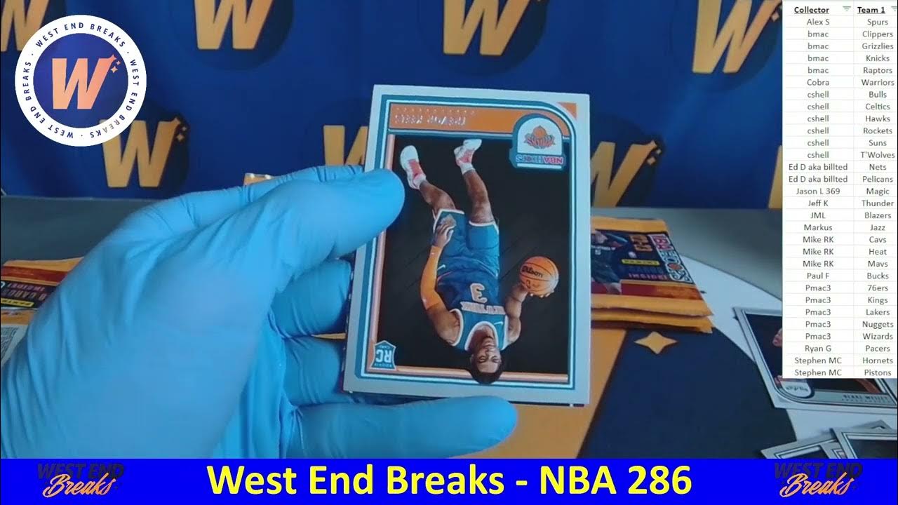 West End Breaks NBA 287 202223 NBA HOOPS (3x) Hobby Boxes 202122 SELECT (6x) Blasters