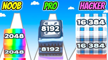 Jelly Run 2048 - NOOB vs PRO vs HACKER