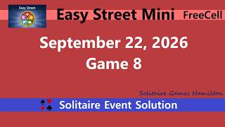 Easy Street Mini Game #8 | September 22, 2026 Event | FreeCell screenshot 1