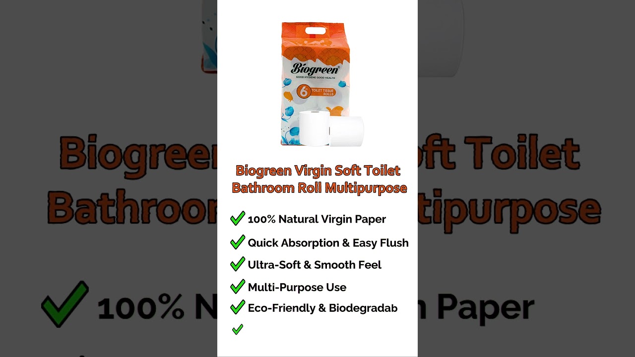 Biogreen Toilet Roll – Soft, Hygienic & Eco-Friendly 