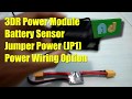 APM (FC) - 3DR Power Modul, Battery Sensor, Jumper Power (JP1), Power Wiring