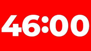 46 Minute Timer Without Music | Perfect for Study and Work