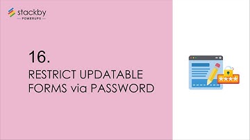 Stackby Powerup #16 -Password Protect on Updatable Forms | Stackby Forms