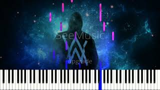 Darkside -Alan Walker- Piano tutorial(Free midi download) screenshot 5