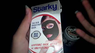 ريفيو عن ماسك ستاركى و ماسك  الحليب ستونه لتفتيح البشرة  Starky Mask and Satona  Mask Milk