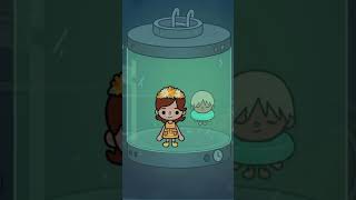 My Little Sister Transform Into A Shark Toca Life World | Free Code #shorts