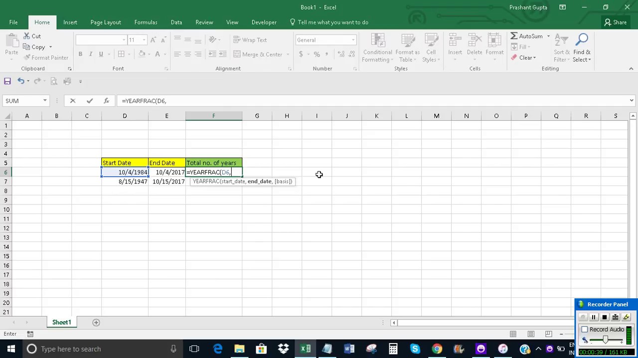 calculate-years-between-two-dates-in-excel-youtube