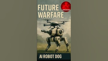 China Armed AI Robot Dog: Future of AI Warfare #robot #robotcombat #ai #airobot #robotdog #war #reel