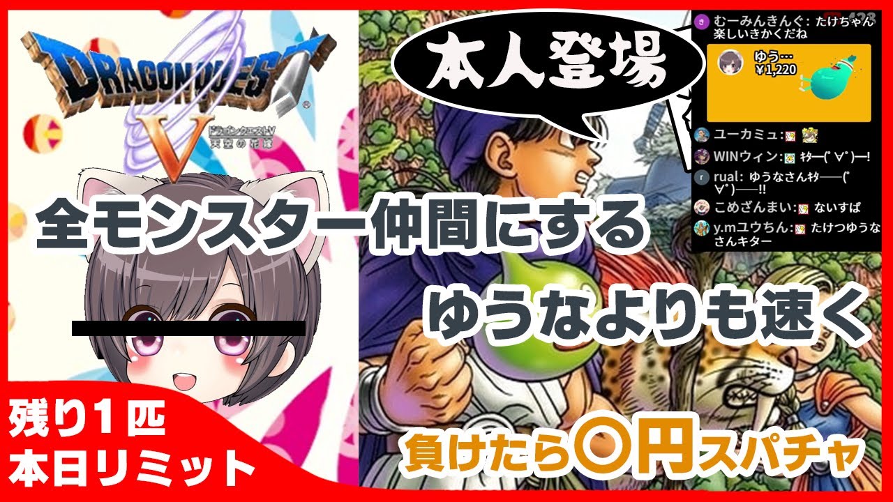 動画広告なし 全仲間モンスターコンプするまで終わらない配信 ドラゴンクエスト5 ライブ配信 Games Wacoca Japan People Life Style